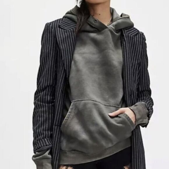 Free People We the Free Your Favorite Washed Hoodie Greyhound Combo NWOT - Picture 2 of 7